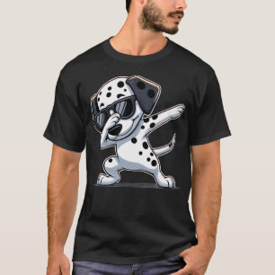Camiseta Dalmata haciendo Dab divertido perro baile Dalmata