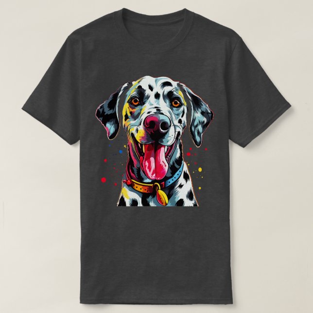 Camiseta Dálmata Sonriendo (Diseño del anverso)