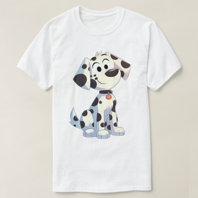 Camiseta Dálmata sonriente adorable (Diseño del anverso)