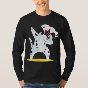 Camiseta Dalmatia Dabbing I Dab Dog Dance I Funny Dalmatio