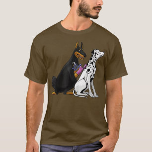 Camiseta Dalmatian Doberman Perro Guay Tattoo Artifts Ta