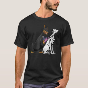 Camiseta Dalmatian Doberman Perro Guay Tattoo Artista Tatto