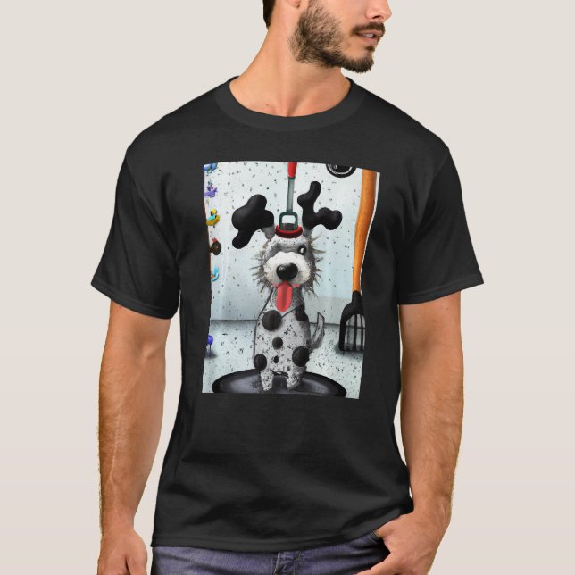 Camiseta Dalmatian dog artwork puppy (Anverso)