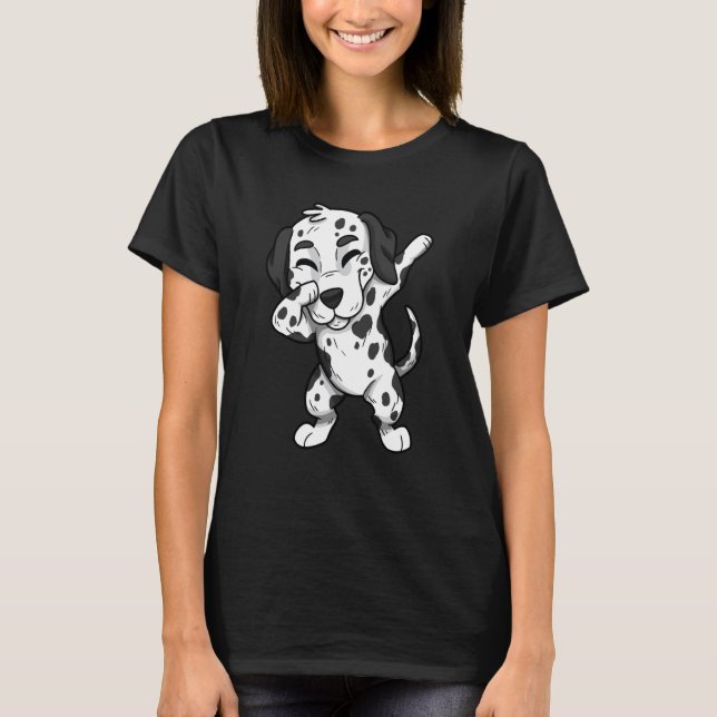 Camiseta Dalmatian Dog Dogs Dabbing Dalmatian (Anverso)