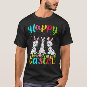 Camiseta Dalmatian Dog Easter Egy Bunny Dalmatian Happy E