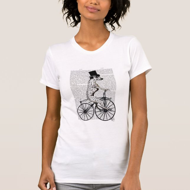 Camiseta Dalmatian en bicicleta (Anverso)