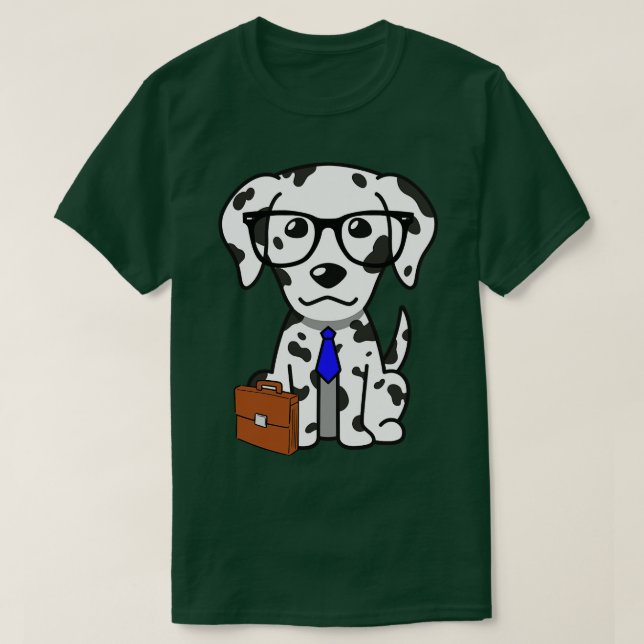 Camiseta Dalmatian Es Divertido Y Está En Camino De Trabaja (Diseño del anverso)