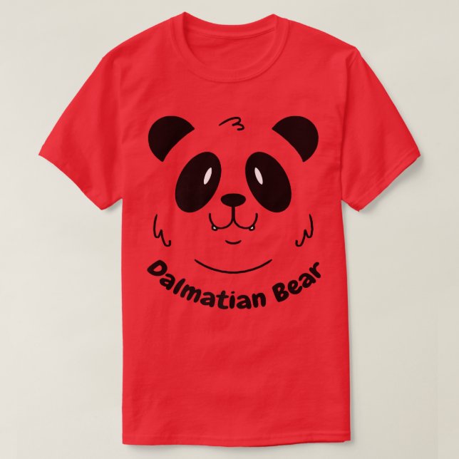 Camiseta Dalmatian Panda lleva gracioso Chiste de perro ani (Diseño del anverso)