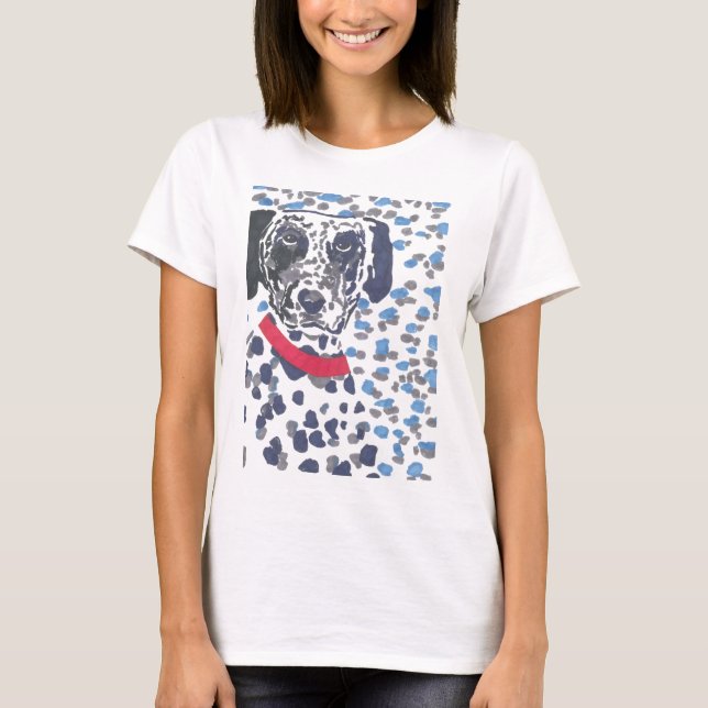 Camiseta Dalmatian pesadamente manchado (Anverso)