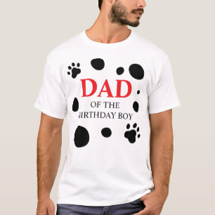Camiseta Dalmatian señala a DAD del niño/Chica de cumpleaño