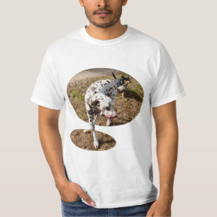 Camiseta Dalmatiano Marrón Y Blanco Escurridizo,