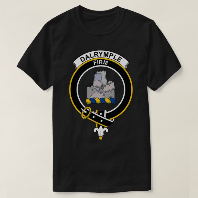 Camiseta Dalrymple Escudo Tartan Clan Scottish Clan (Diseño del anverso)