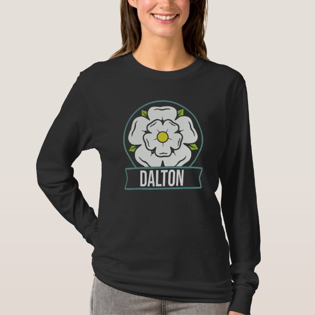 Camiseta Dalton  Yorkshire  White Rose of Yorkshire Emblem (Anverso)