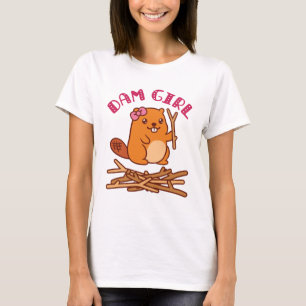 Camiseta Dam Chica Cute Beaver