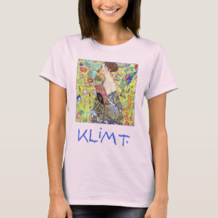 Camiseta Dama con abanico de Gustav Klimt, Japonismo vintag