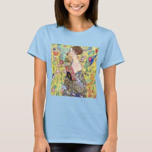 Camiseta Dama con abanico de Gustav Klimt, Vintage Japonism