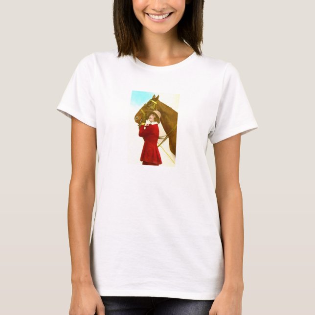 Camiseta Dama con caballo (Anverso)