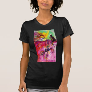 Camiseta DAMA CON GATO NEGRO / Mascarada veneciana
