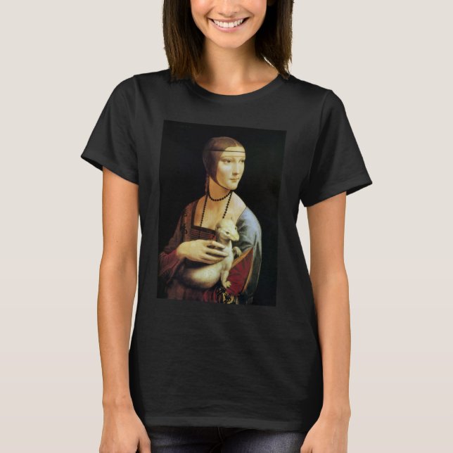 Camiseta Dama con un armiño de Leonardo da Vinci (Anverso)
