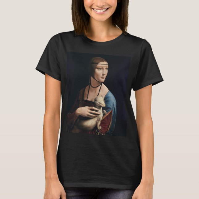 Camiseta Dama con un armiño de Leonardo da Vinci (Anverso)