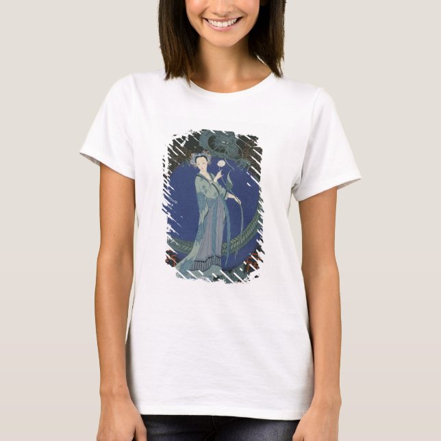Camiseta Dama con un Dragón (color litho) (Anverso)