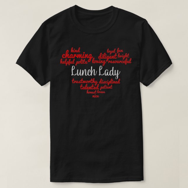 Camiseta Dama de almuerzo para mujeres (Diseño del anverso)