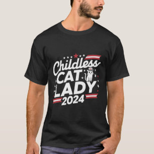 Camiseta Dama de gato 2024 Divertidas elecciones políticas 