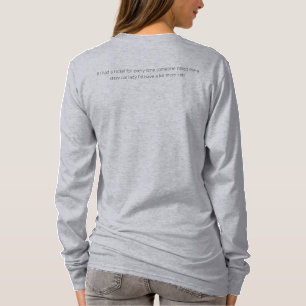 Camiseta dama de gato loca con símbolo de amor