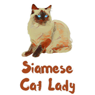 Camiseta Dama de gato siamesa