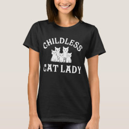 Camiseta dama de gato sin hijos