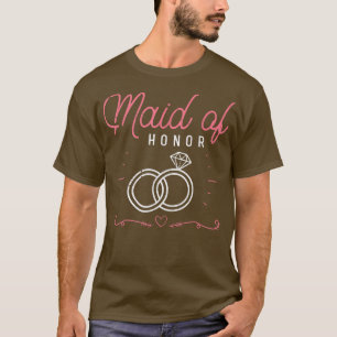 Camiseta Dama De Honor Boda Ducha Nupcial Matrimonio Mujere