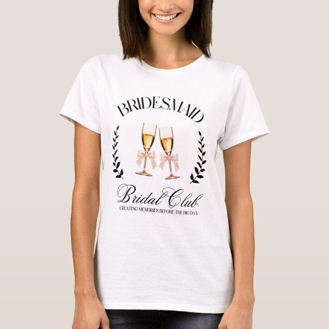 Camiseta Dama de Honor Coqueta Fiesta de Despedida de Solte (Anverso)