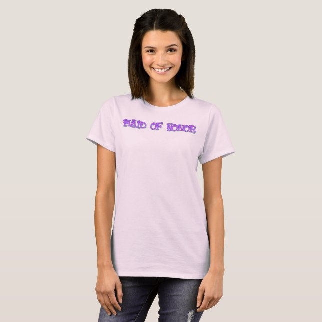 Camiseta Dama De Honor Corazones (Anverso completo)