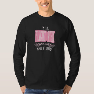 Camiseta Dama de Honor de Mujeres en Riesgo de Vuelo Combin