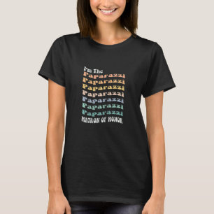 Camiseta Dama de Honor de Mujeres Paparazzi Coincidente con