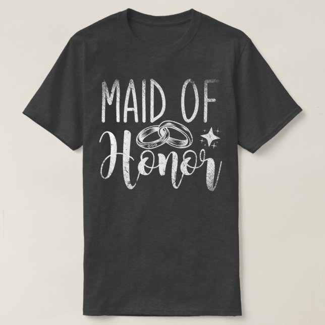 Camiseta Dama De Honor Despedida De Soltera Boda Mujeres Br (Diseño del anverso)