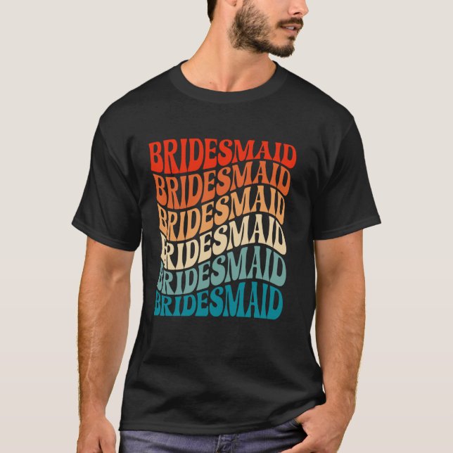 Camiseta Dama de honor despedida de soltera fiesta de boda  (Anverso)