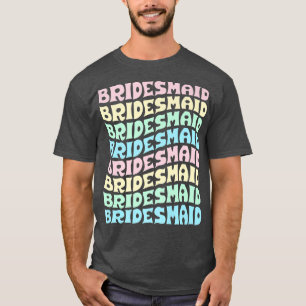 Camiseta Dama de honor Hago tripulación Retro despedida de 