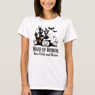 CAMISETA DAMA DE HONOR HERMOSA Y VALIENTE