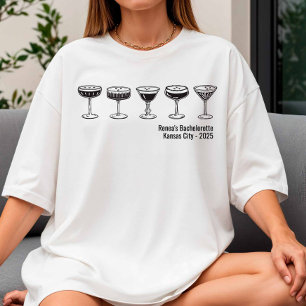 Camiseta Dama de honor Martini de Espresso Despedida de sol