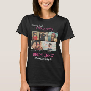 Camiseta Dama de honor Novia Amiga íntima Collage de fotos