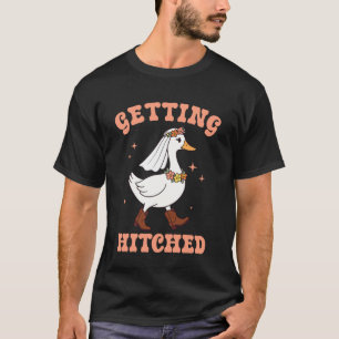 Camiseta Dama de Honor Novia Bebé Gansa Vaquera Casándose