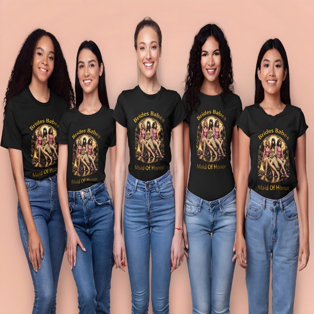 Camiseta Dama de Honor Orgullosa en un tema de Fiesta de Bo (Subido por el creador)
