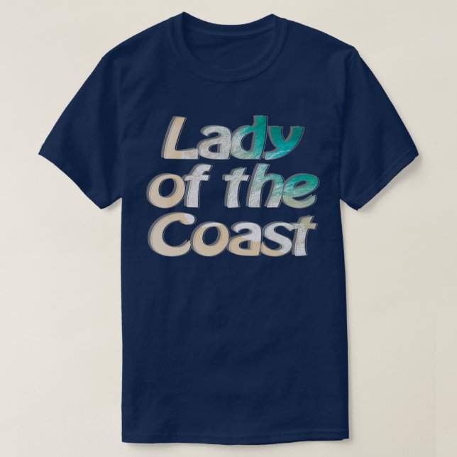 Camiseta Dama de la Costa (Diseño del anverso)