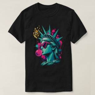 Camiseta Dama de la Libertad Moderna Pop Art - Gafas de Sol