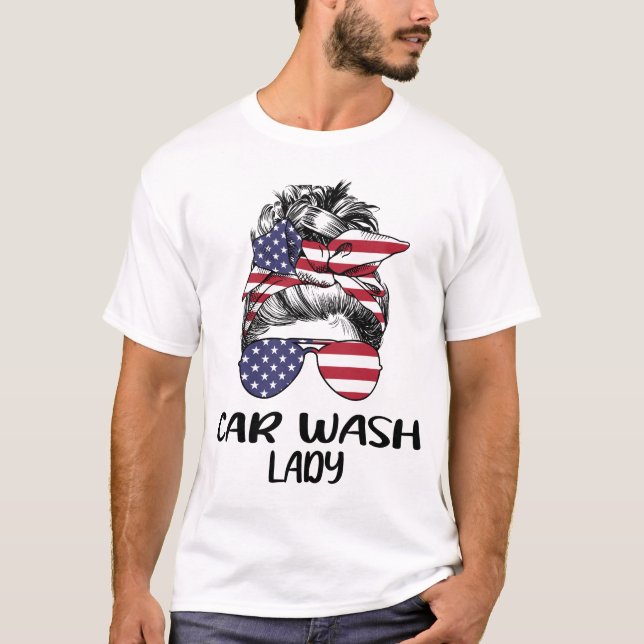 Camiseta Dama de lavado de coches (Anverso)