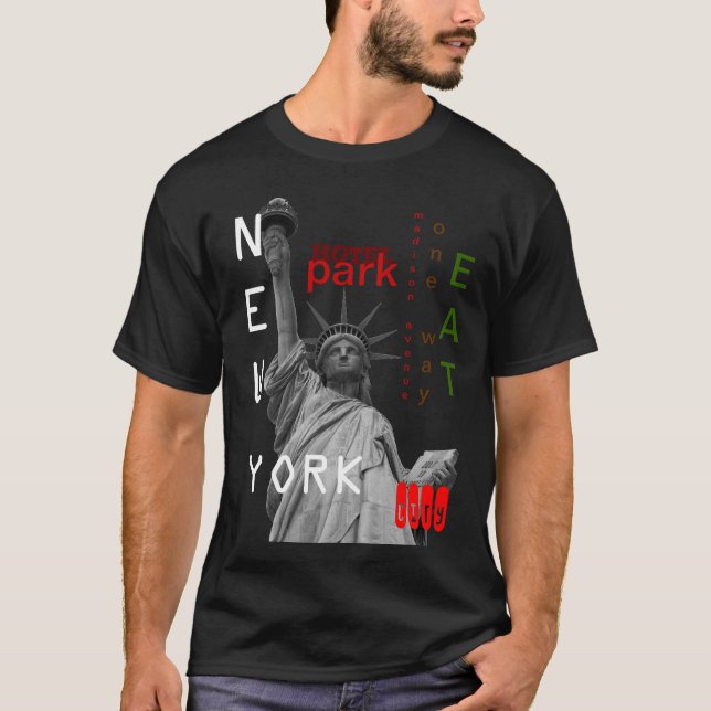 Camiseta Dama de libertad de Nueva York (Anverso)