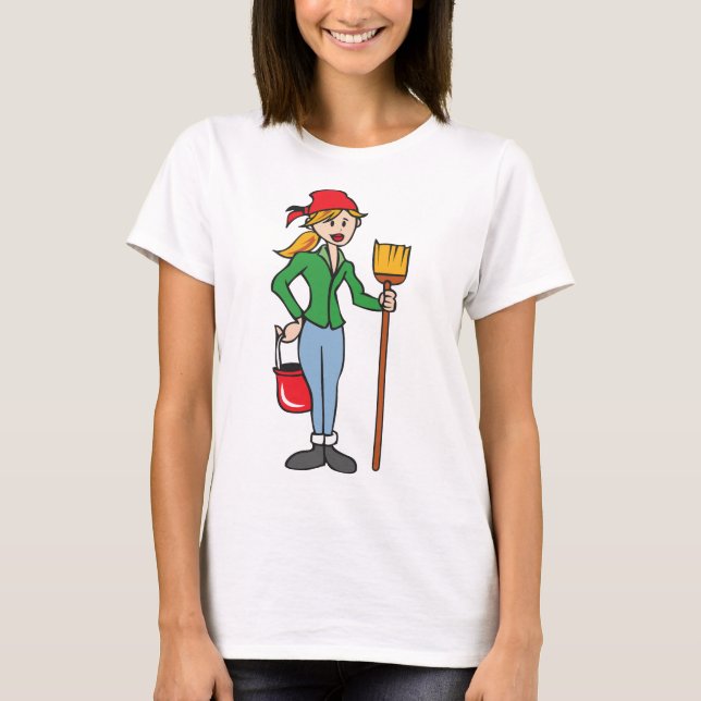 Camiseta Dama de limpieza (Anverso)