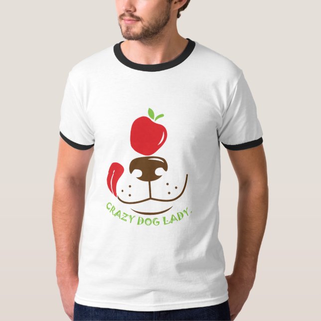 Camiseta dama de perro loca (Anverso)