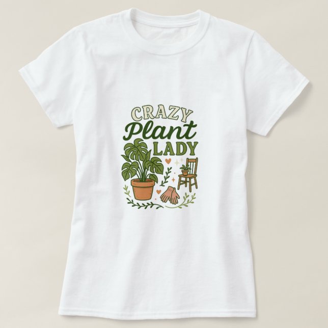 Camiseta Dama de planta loca (Diseño del anverso)